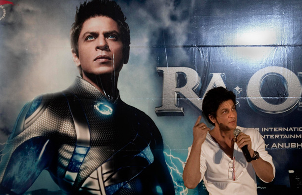 Charmer Shah Rukh Khan flexing muscles to impress Deepika